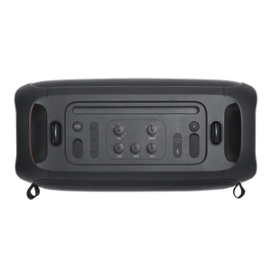 JBL PartyBox On-The-Go - Black - Portable party speaker with built-in lights and wireless mic - Top